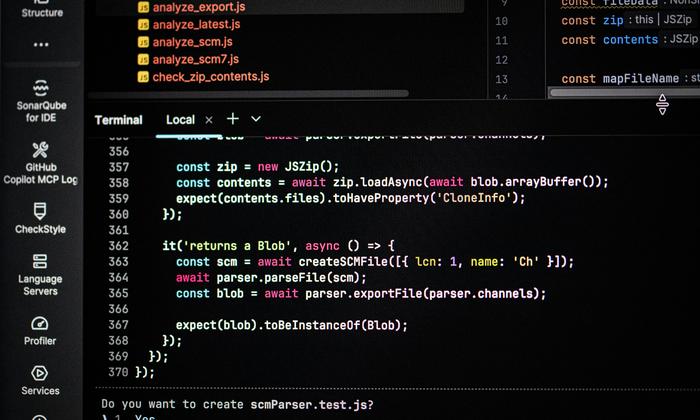A computer screen displaying code and terminal output